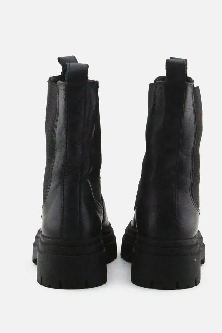 Zara Stretchable Chelsea Ankle Boots | 100% Authentic Leather - sundaybazar