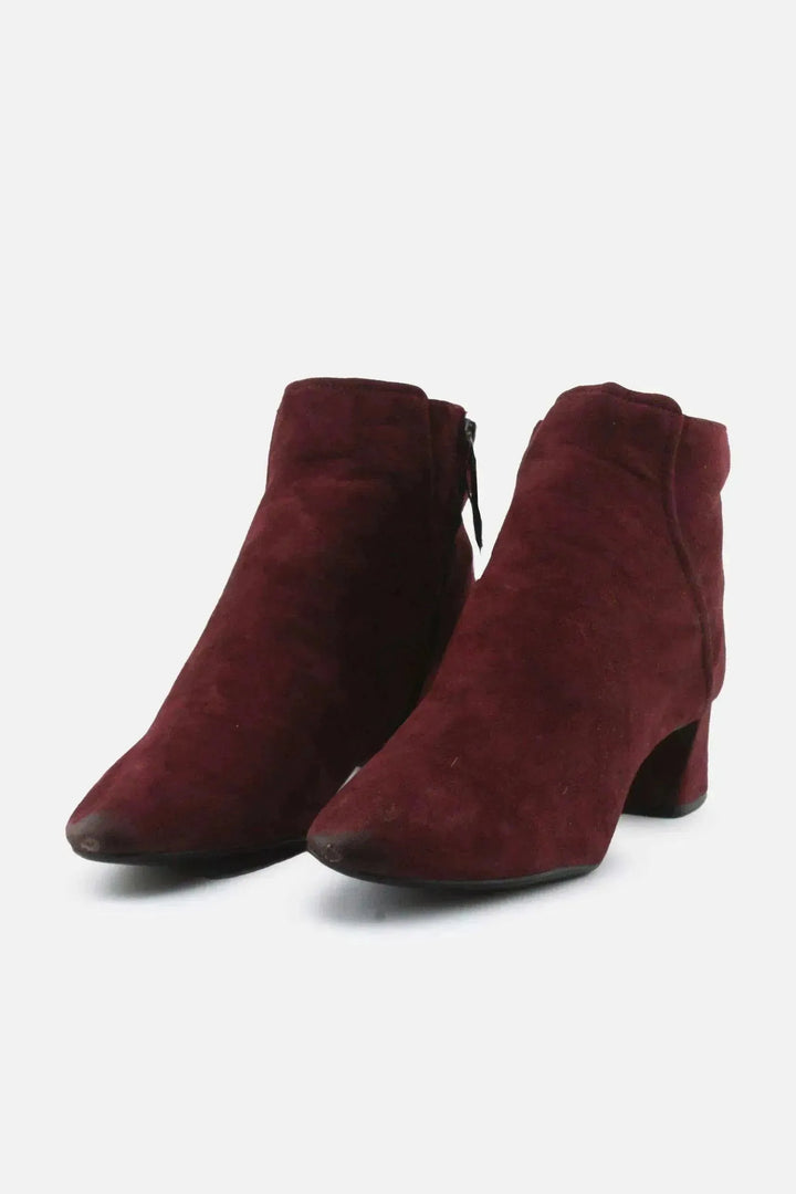 MNG Zipper Block Ankle Boots | Suede - sundaybazar