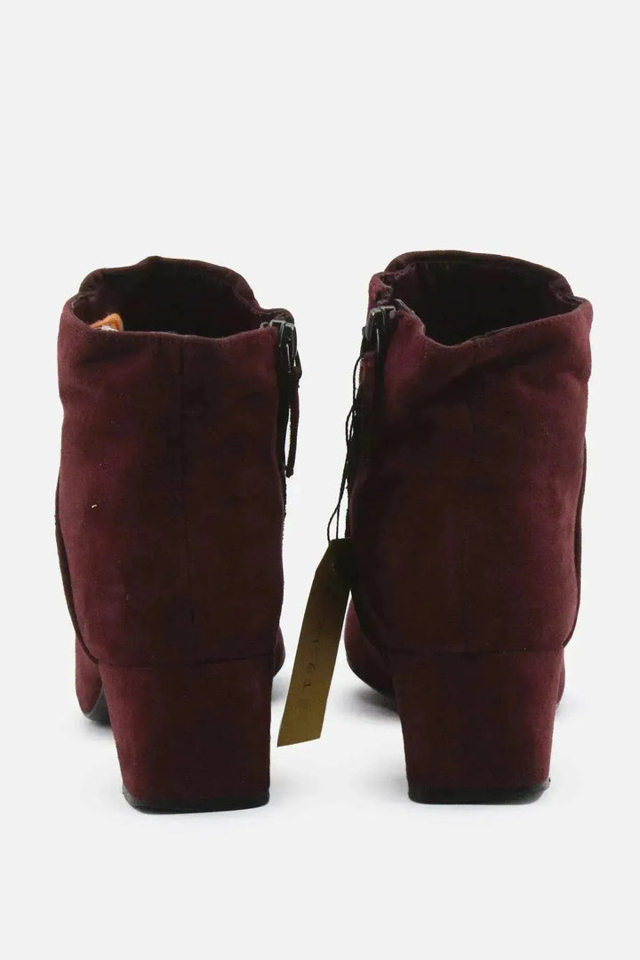 MNG Zipper Block Ankle Boots | Suede - sundaybazar