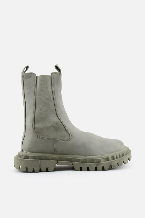 Bershka Stretchable Combat Ankle Boots | 100% Authentic Leather