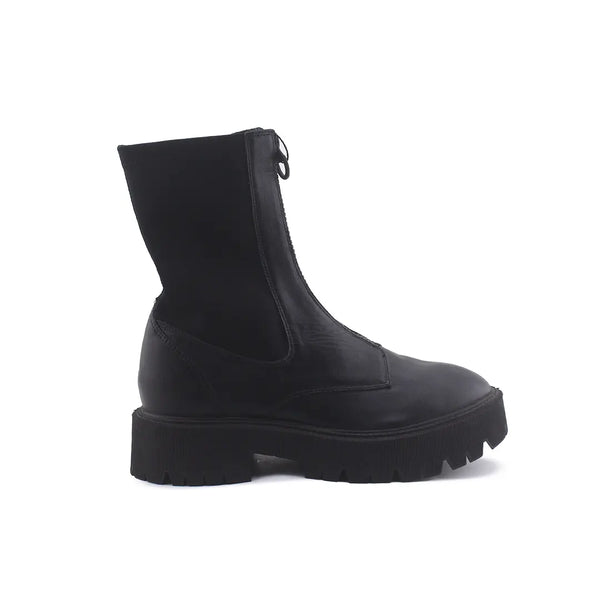 Bershka Zipper Chelsea Ankle Boots (100% Authentic Leather)
