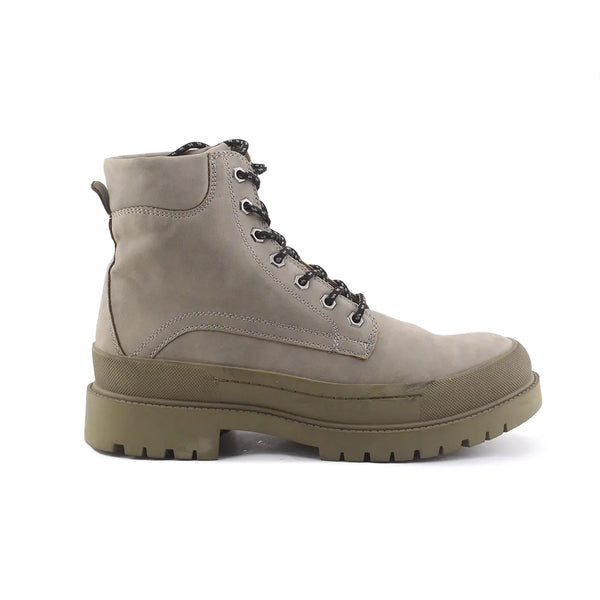 Pull & Bear Lace Up Combat Ankle Boots (100% Authentic Leather)