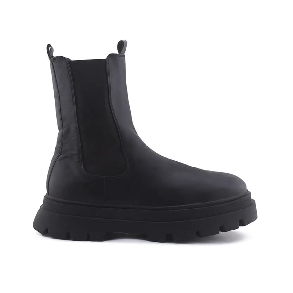 Bershka Stretchable Chelsea Ankle Boots (100% Authentic Leather)