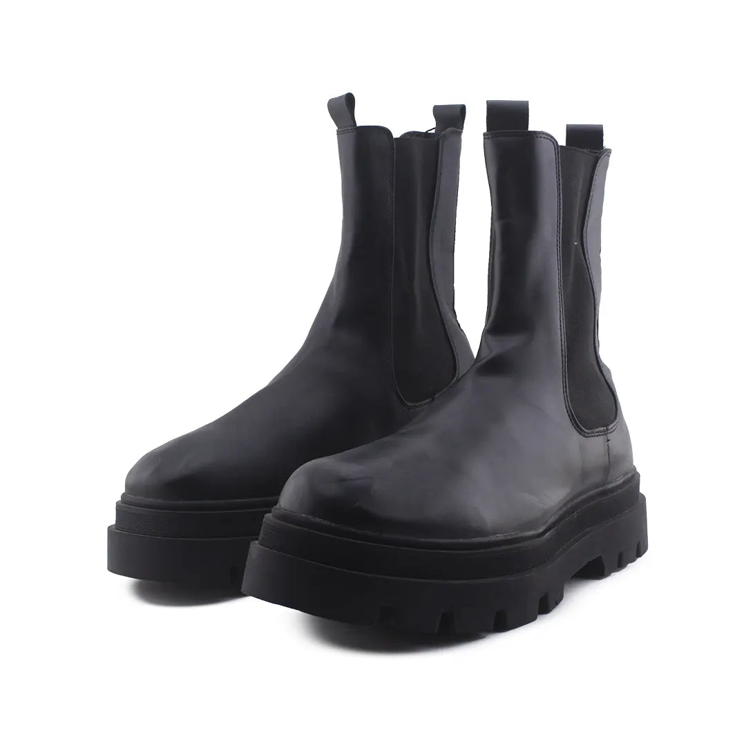 Bershka Stretchable Chelsea Ankle Boots (100% Authentic Leather)