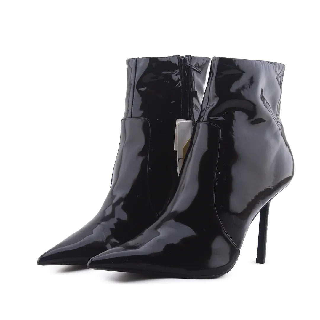 Zara Zipper Patent Ankle Boot