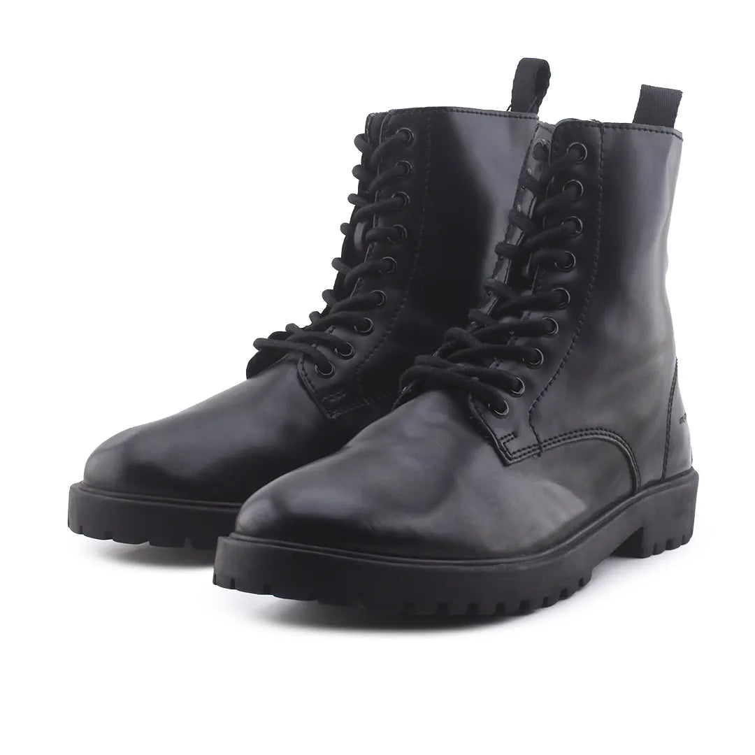 Lefties Lace Up Combat Ankle Boots (100% Authentic Leather)