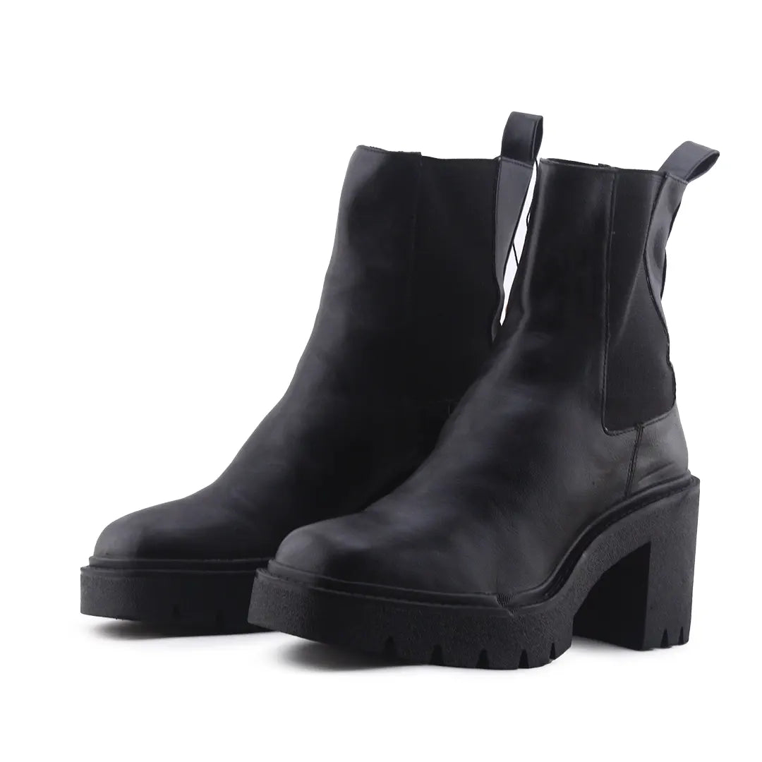 Pull & Bear Stretchable Ankle Boot | 100% Authentic Leather