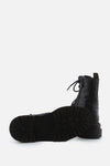 Stradivarius Zipper Laces Combat Ankle Boots | 100% Authentic Leather - sundaybazar