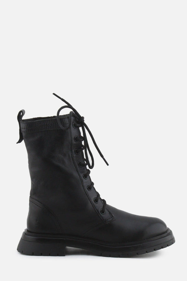 Zara Zipper Laces Combat Ankle Boots | 100% Authentic Leather