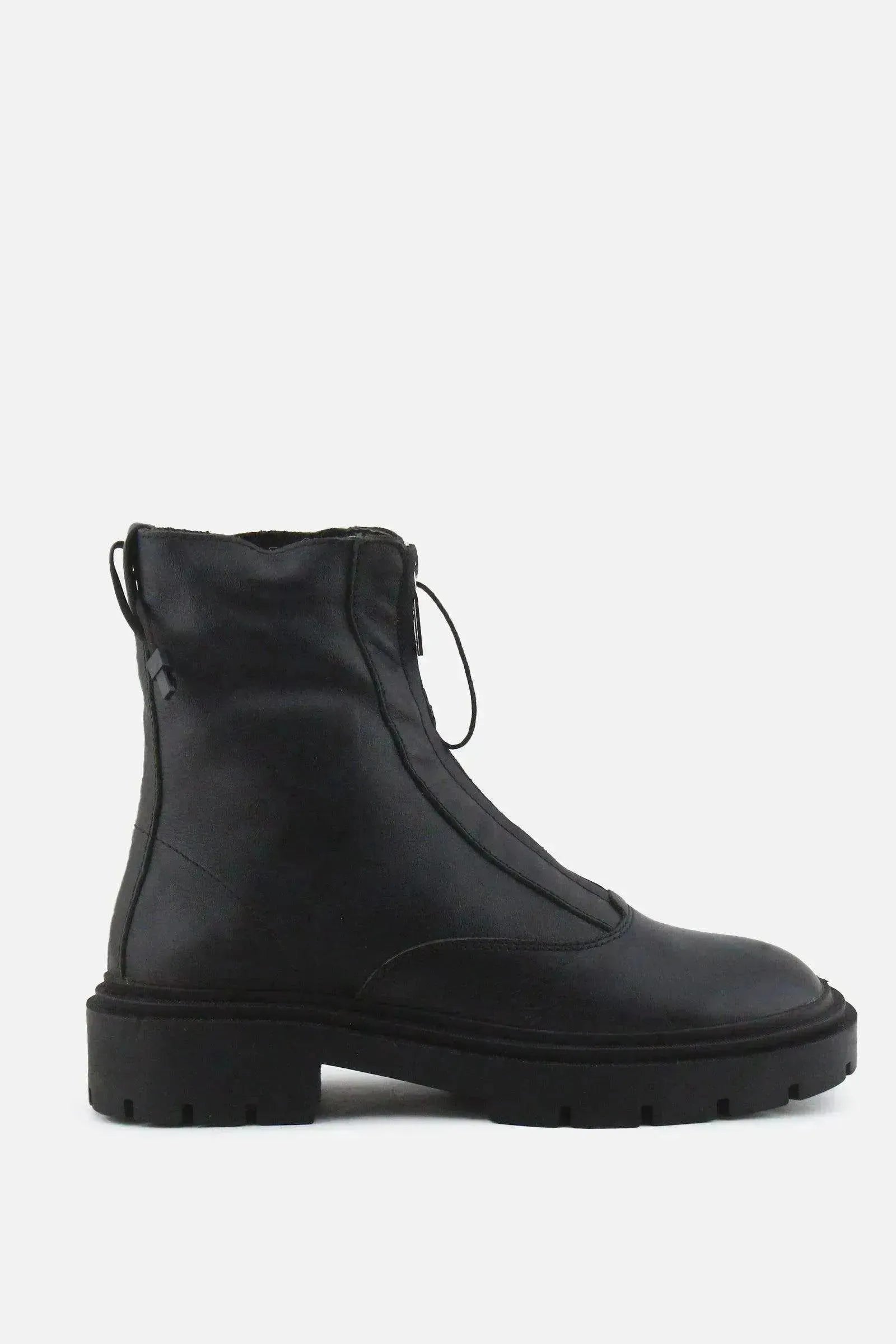 Zara Zipper Chelsea Ankle Boots | 100% Authentic Leather - sundaybazar
