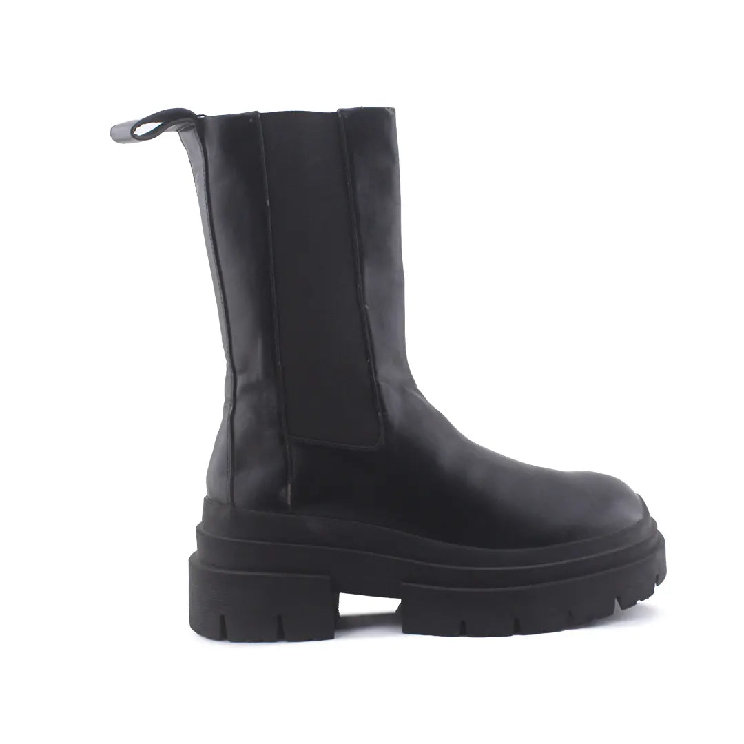 Zara Stretchable Chelsea Ankle Boots (100% Authentic Leather)