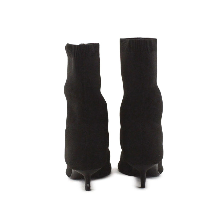 Zara Kitten Heels Sock Boots | Textile - sundaybazar