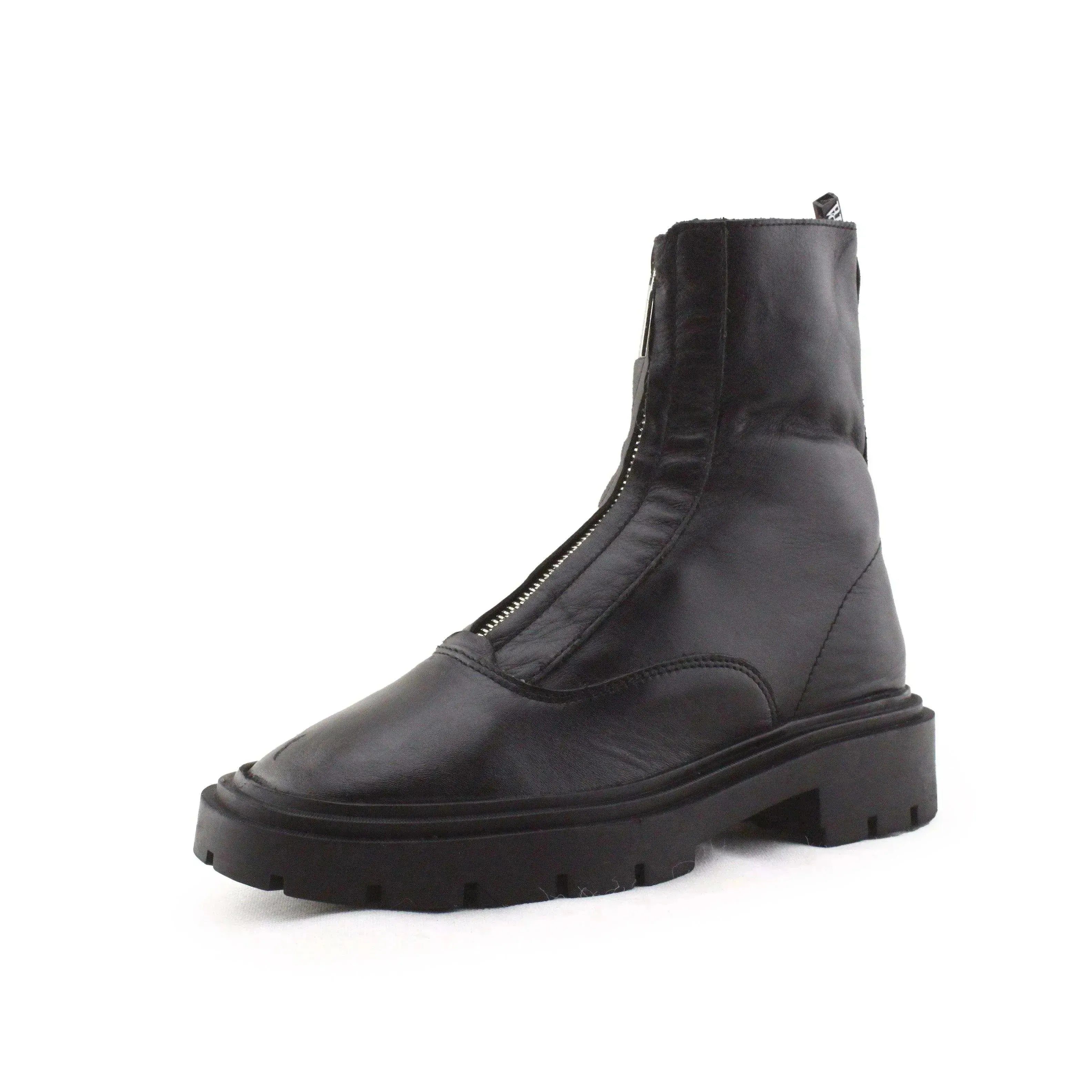 Zara Zipper Ankle Boots | 100% Authentic Leather - sundaybazar