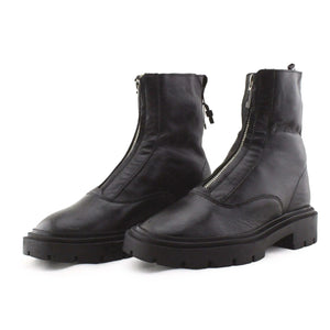 Zara Zipper Ankle Boots | 100% Authentic Leather - sundaybazar