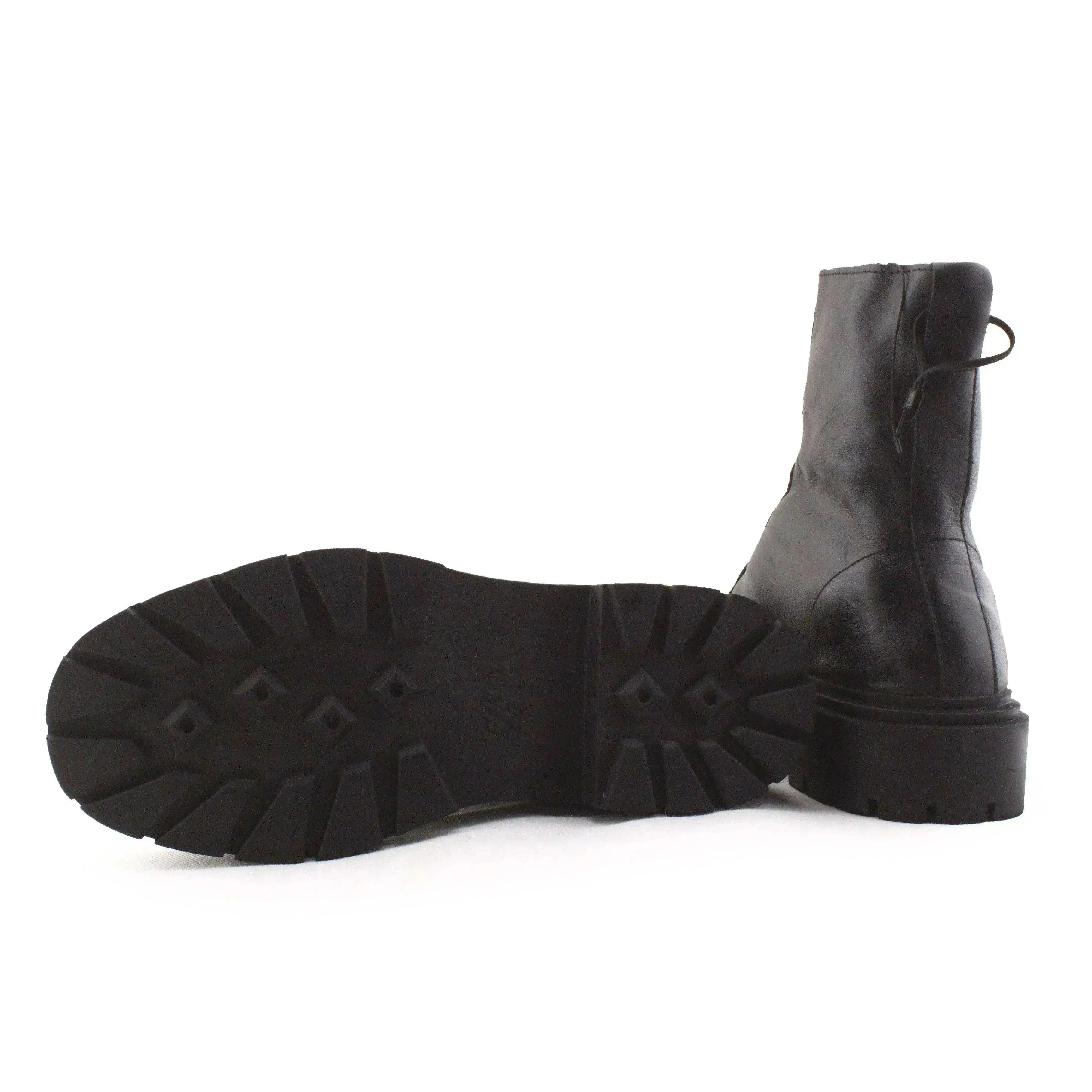 Zara Zipper Ankle Boots | 100% Authentic Leather - sundaybazar
