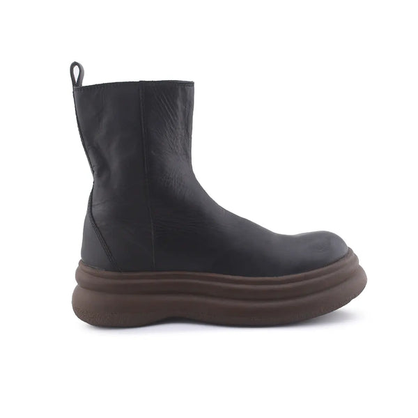 Zara Zipper Chelsea Ankle Boots (100% Authentic Leather)