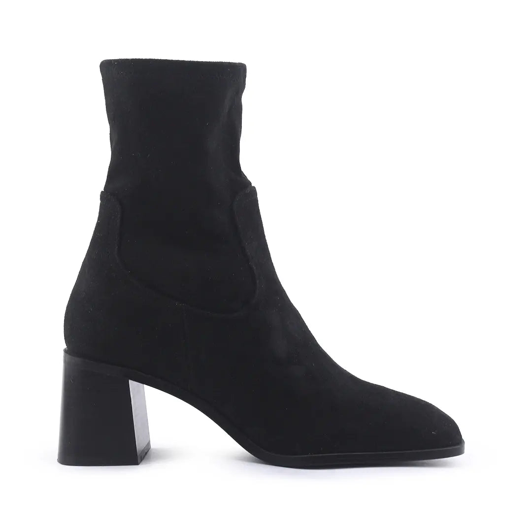 Zara Zipper Suede Ankle Boot