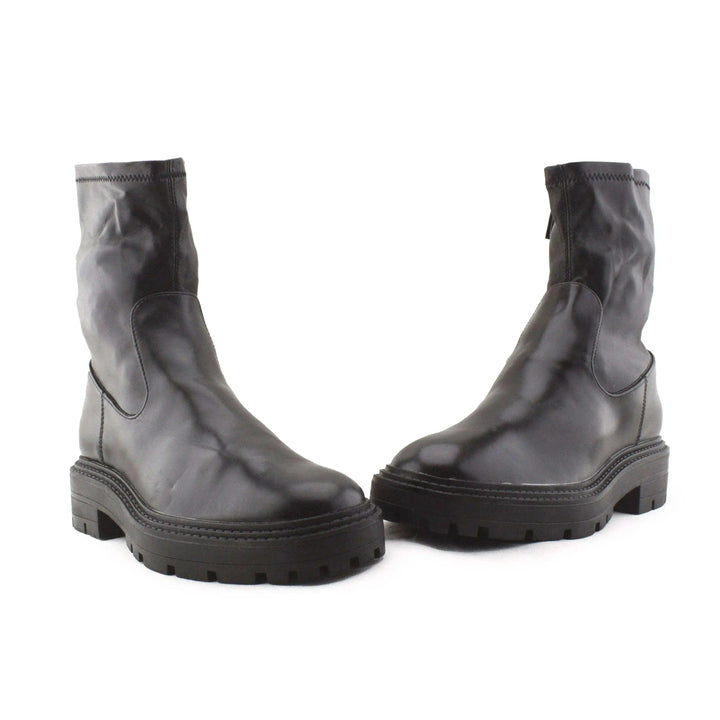 Zara Zipper Ankle Boots | 100% Authentic Leather - sundaybazar