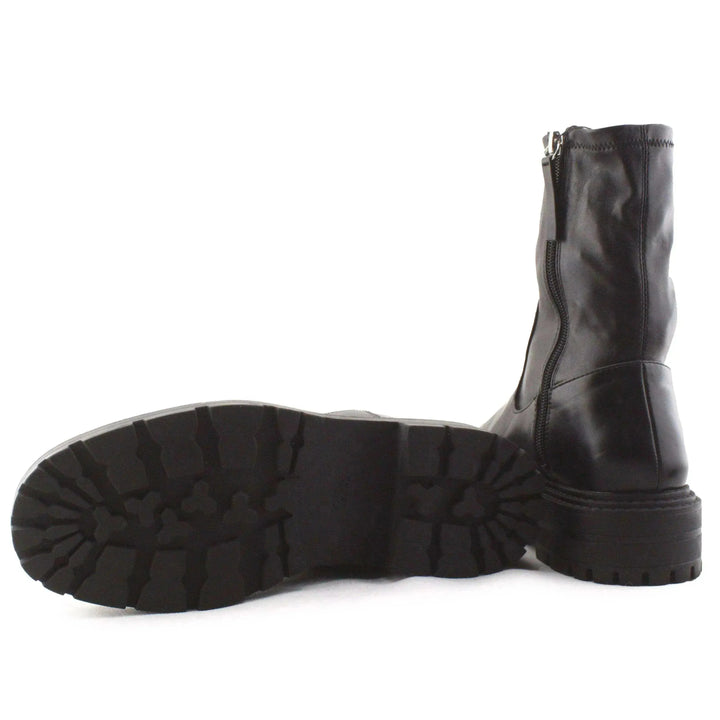 Zara Zipper Ankle Boots | 100% Authentic Leather - sundaybazar