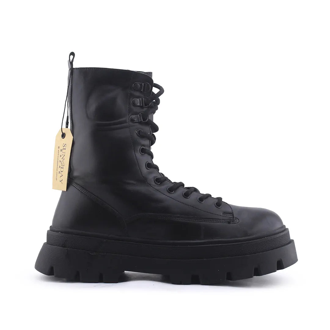 Bershka Lace Up Ankle Boot | 100% Authentic Leather