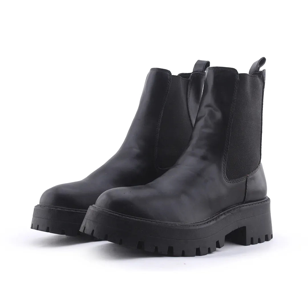 Pull & Bear Stretchable Ankle Boot | 100% Authentic Leather