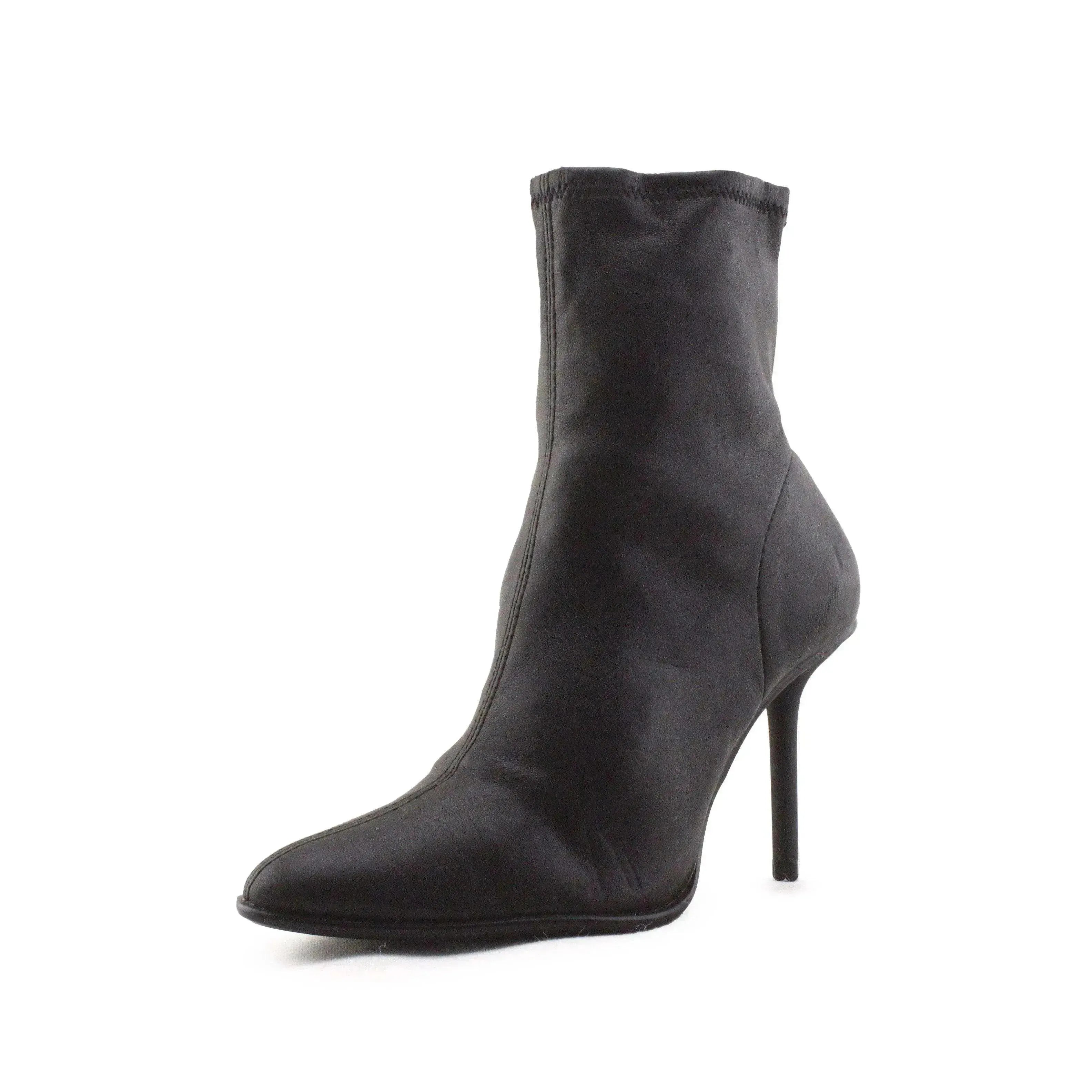 Zara Stilettos Heels Ankle Boots | 100% Authentic Leather - sundaybazar