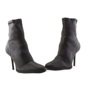 Zara Stilettos Heels Ankle Boots | 100% Authentic Leather - sundaybazar