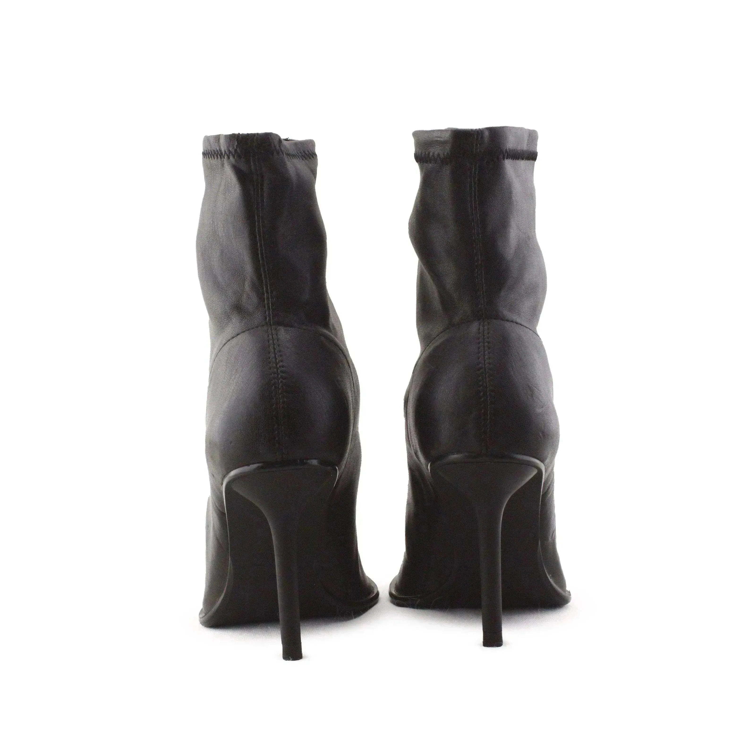 Zara Stilettos Heels Ankle Boots | 100% Authentic Leather - sundaybazar
