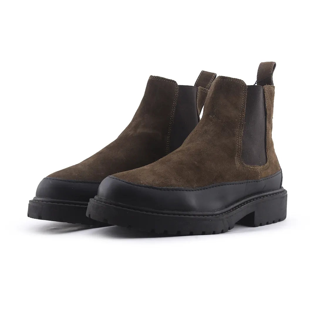 Zara Stretchable Suede Ankle Boot