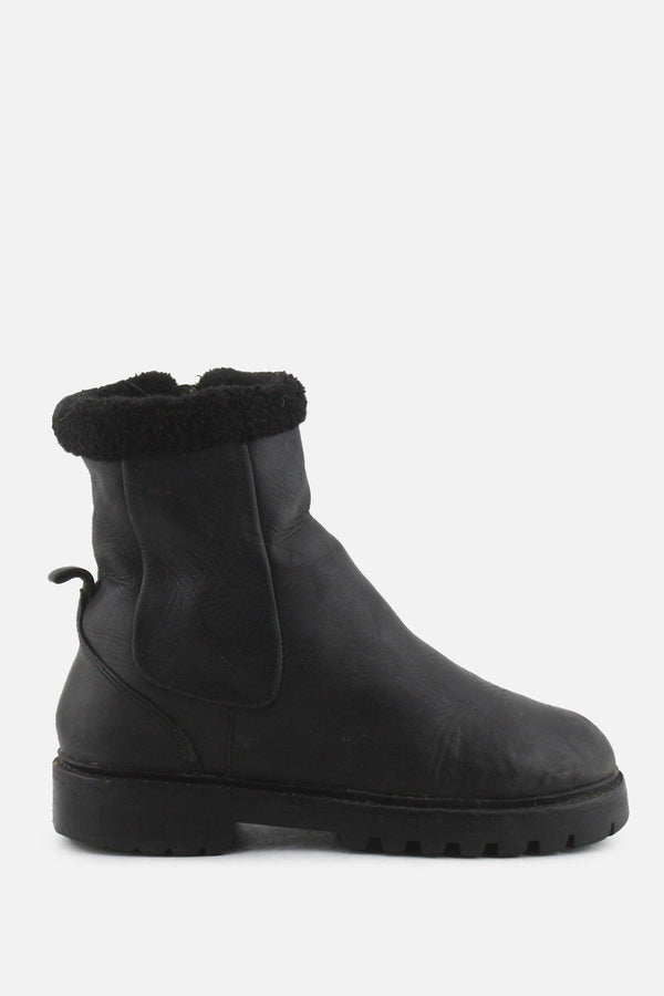 Zara Zipper Chelsea Ankle Boots | 100% Authentic Leather