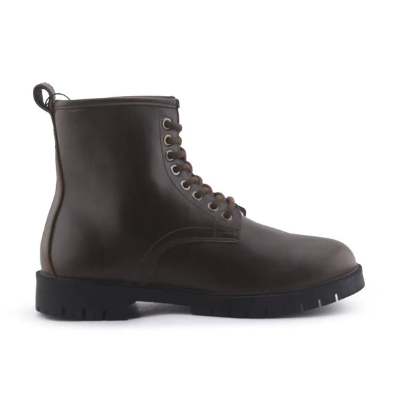 Pull & Bear Lace Up Combat Ankle Boots (100% Authentic Leather)