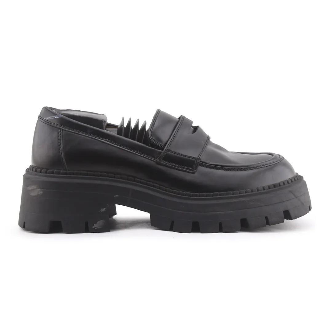 Zara Penny Strap Platform Loafers