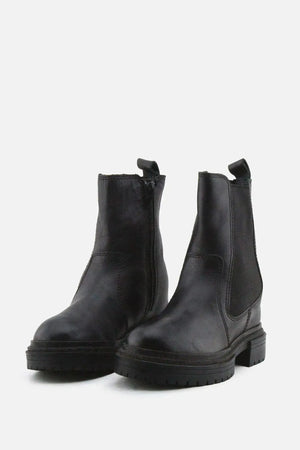 Zara Zipper Stretchable Chelsea Ankle Boots | 100% Authentic Leather - sundaybazar
