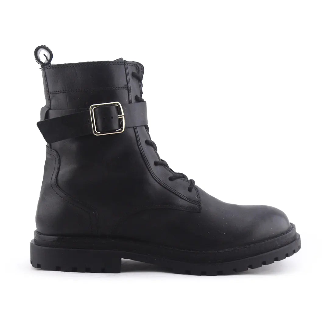 Zara Zipper Lace Up Buckle Strap Ankle Boot | 100% Authentic Leather