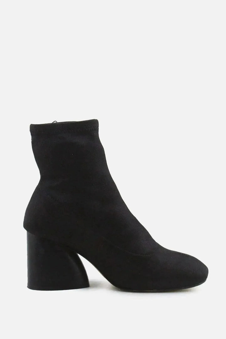 Stradivarius Block Ankle Boots | Textile - sundaybazar