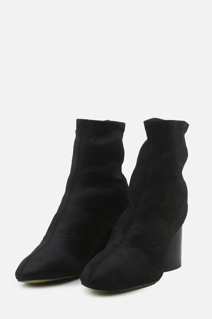 Stradivarius Block Ankle Boots | Textile - sundaybazar