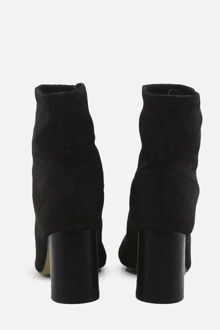 Stradivarius Block Ankle Boots | Textile - sundaybazar