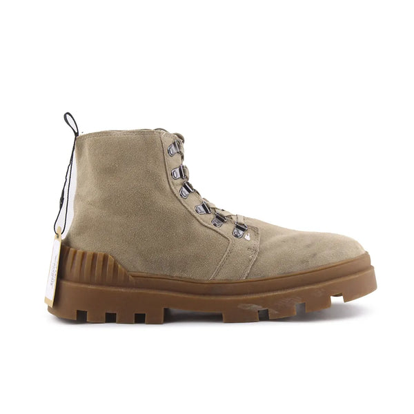 Pull & Bear Lace Up Combat Ankle Boots (Suede)