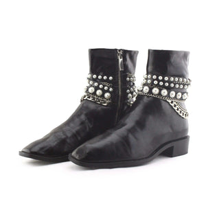 Zara Zipper Chelsea Boots | 100% Authentic Leather - sundaybazar