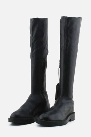 Zara Zipper Thigh High Boots | 100% Authentic Leather - sundaybazar