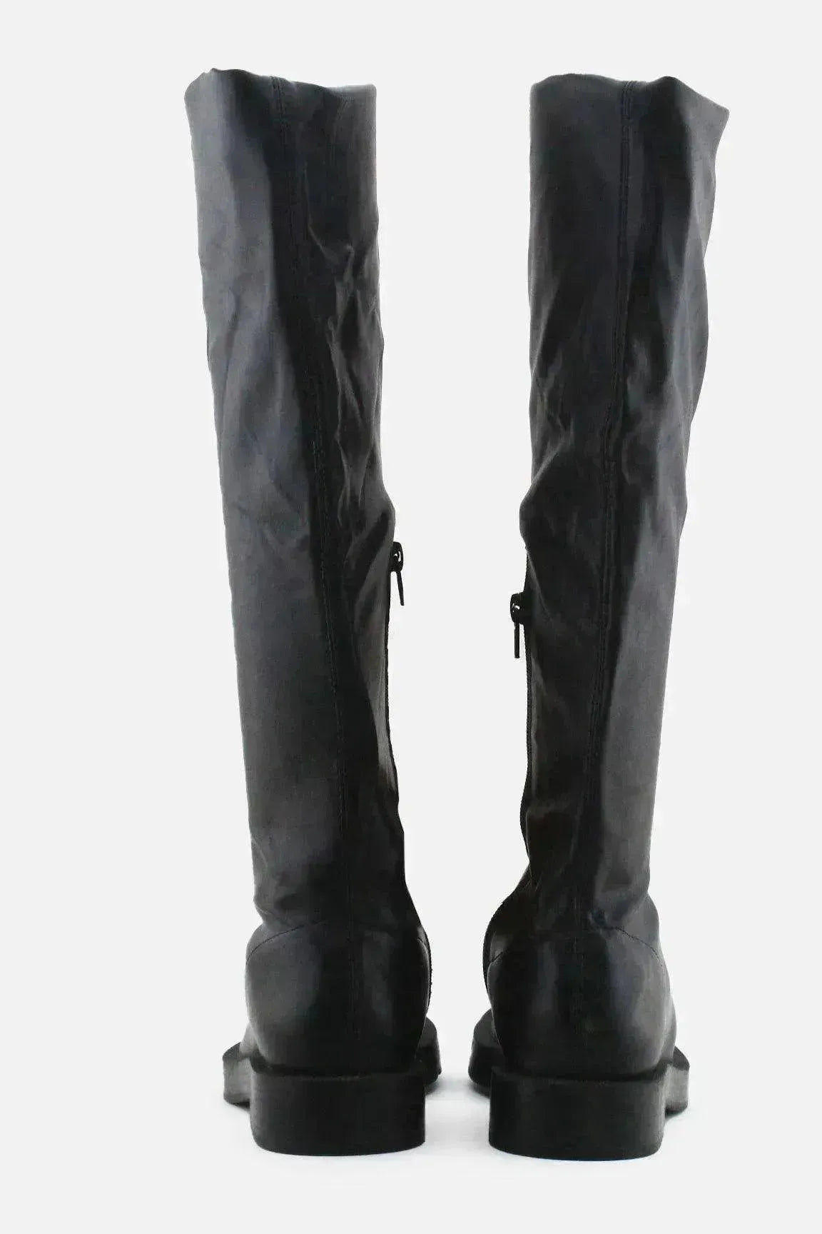 Zara Zipper Thigh High Boots | 100% Authentic Leather - sundaybazar
