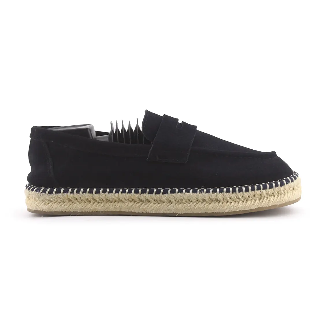 Zara Suede Penny Loafers