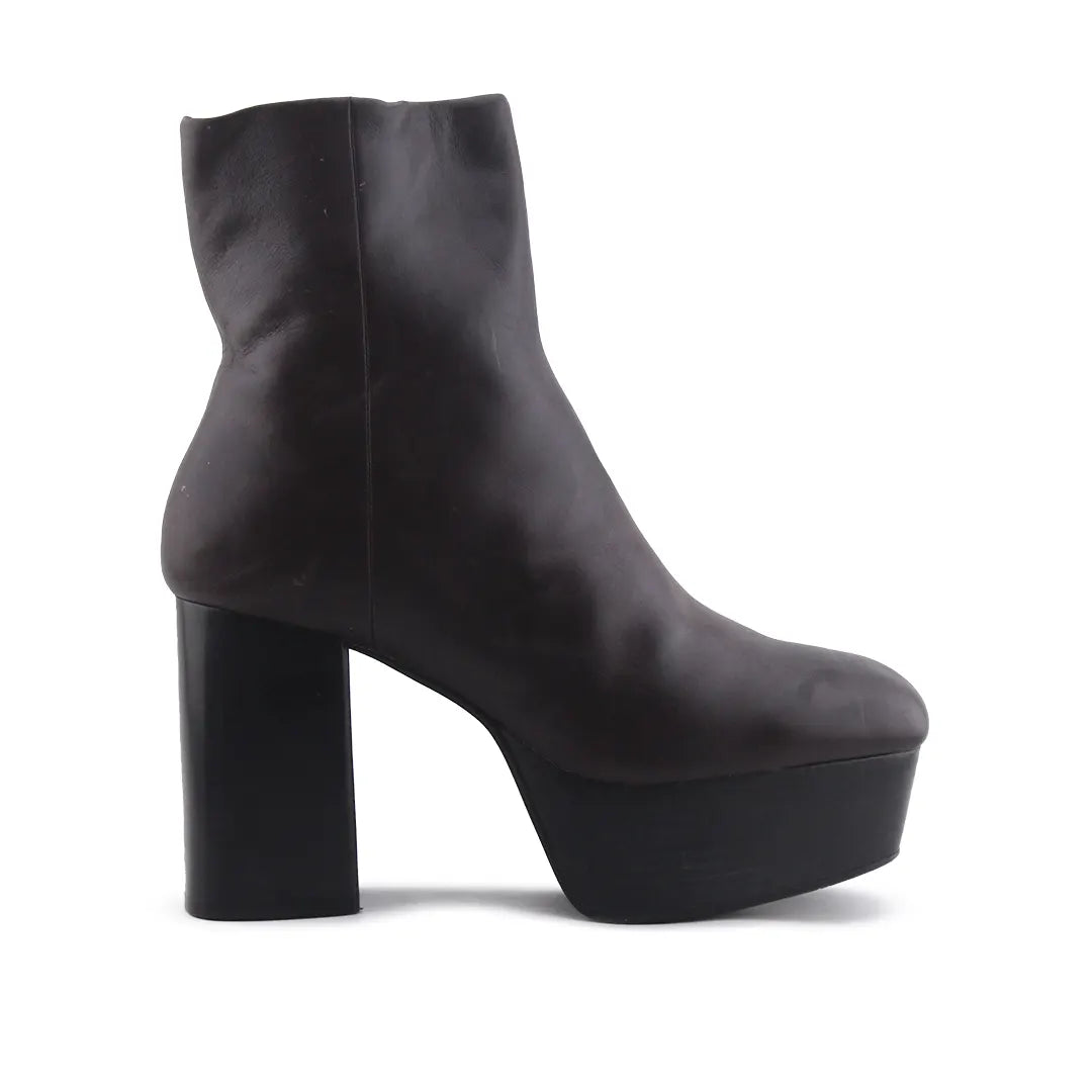 Zara Zipper Stretchable Ankle Boot | 100% Authentic Leather