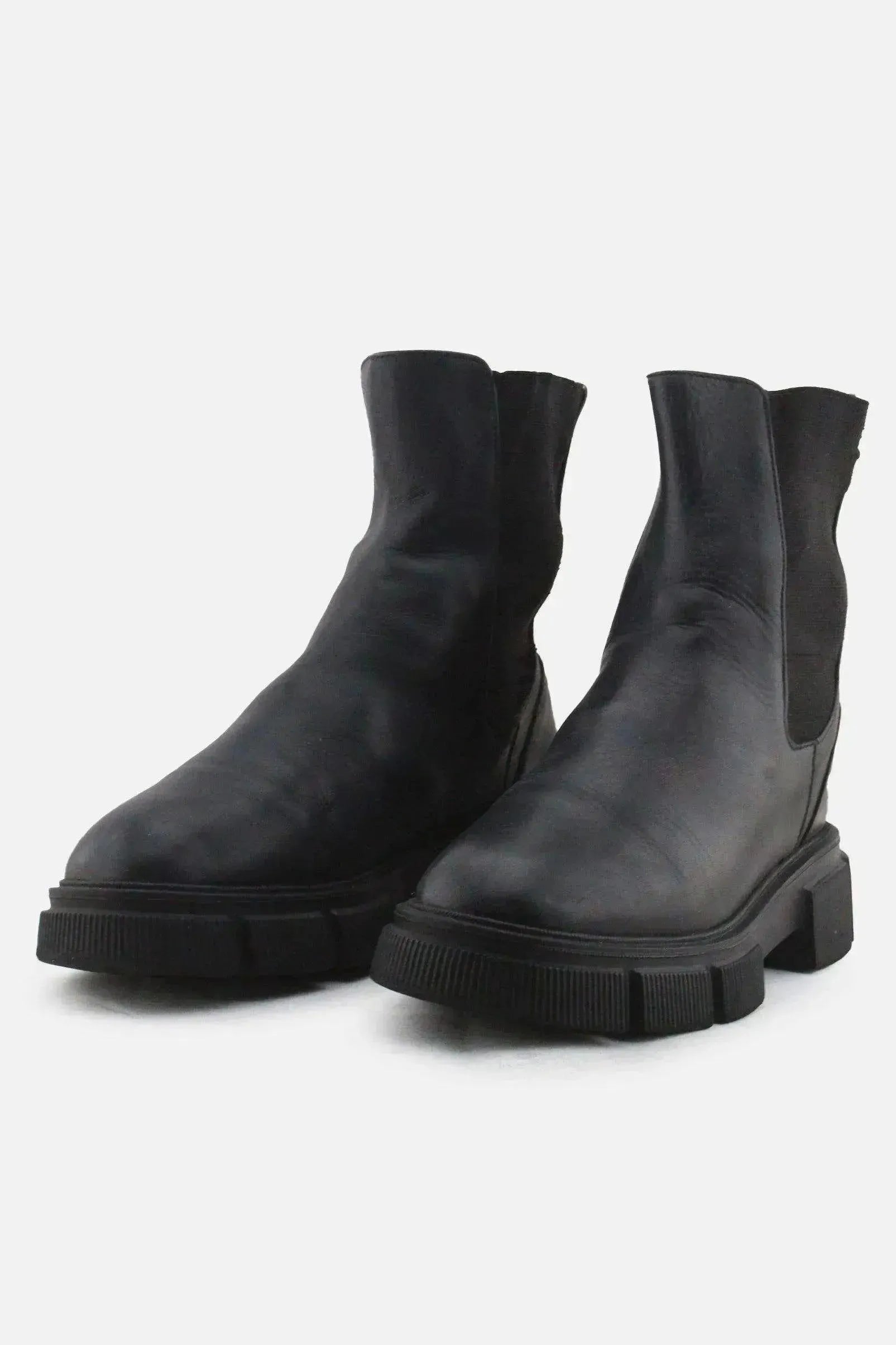 Zara Stretchable Chelsea Ankle Boots | 100% Authentic Leather - sundaybazar
