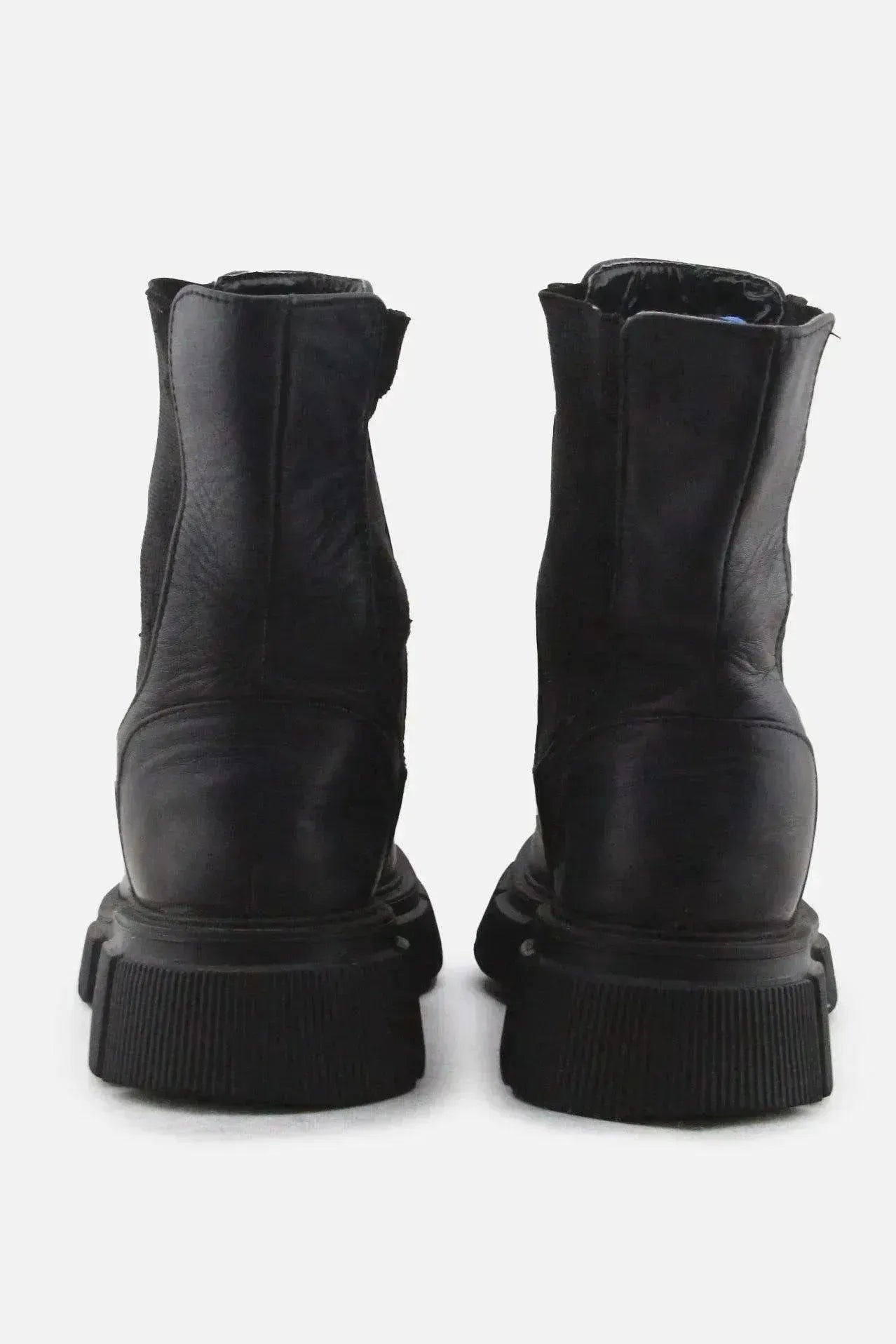 Zara Stretchable Chelsea Ankle Boots | 100% Authentic Leather - sundaybazar