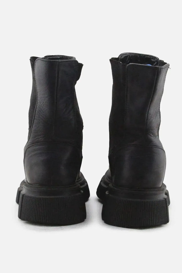 Zara Stretchable Chelsea Ankle Boots | 100% Authentic Leather - sundaybazar