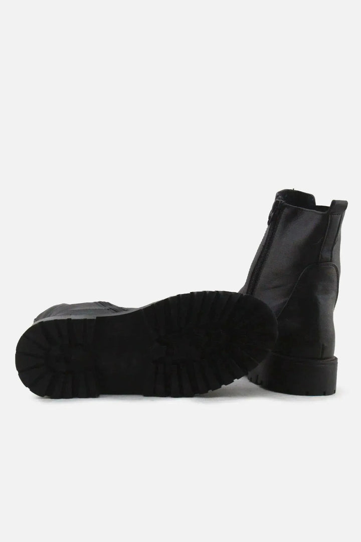 Lefties Zipper Stretchable Chelsea Ankle Boots | 100% Authentic Leather - sundaybazar
