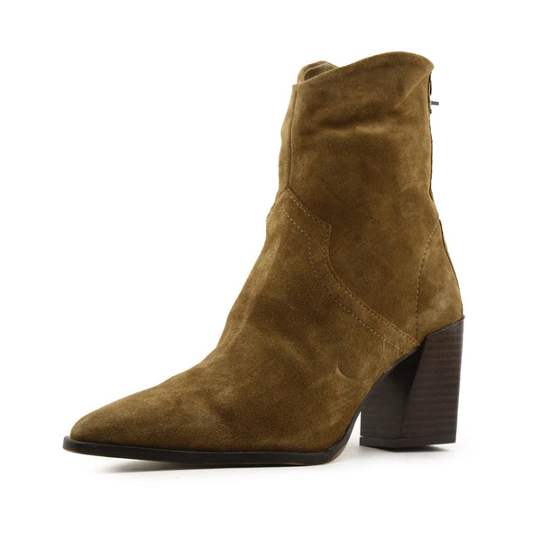 Zara Zipper Platform Boots | Suede