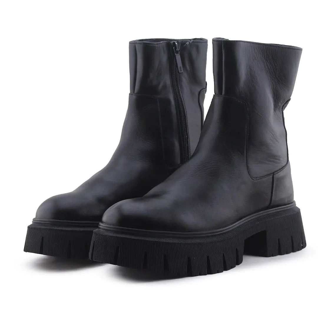 Zara Zipper Ankle Boot | 100% Authentic Leather