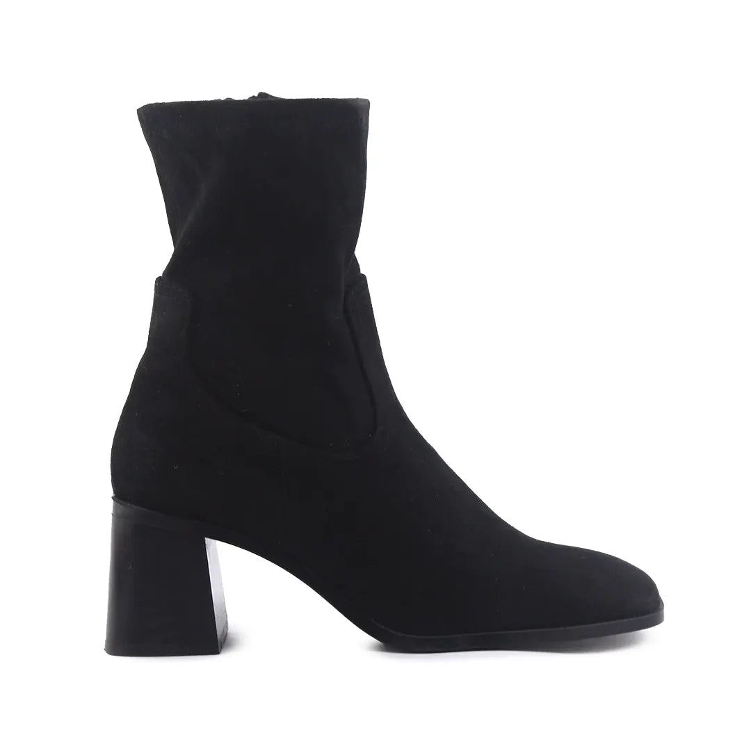 Zara Zipper Suede Ankle Boot